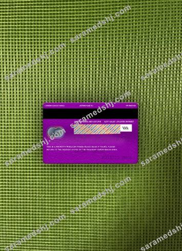 Paraguay Vision Banco bank mastercard photolook back